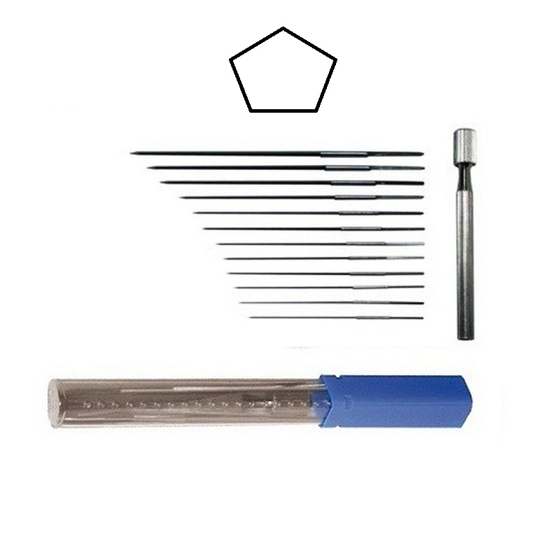 Set 10 Alesatori A Macchina HSS H7 Metrici - Scanalatura Diritta, Diametri 3-12mm, Gambo Da 3 A 12 Mm, Per Lavorazione Di Ferro, Alluminio, Plastica - 3