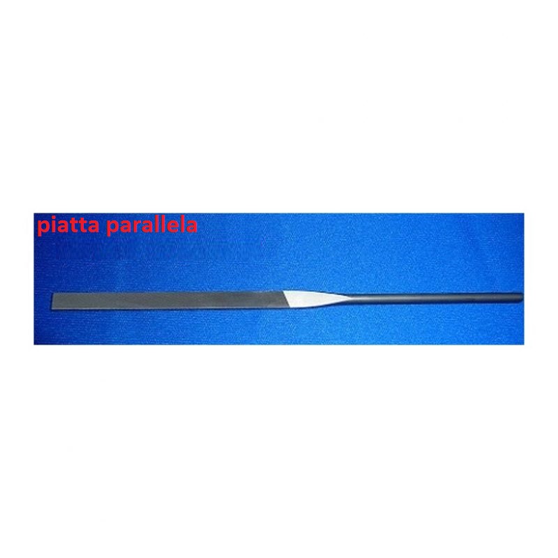 Lima piatta parallela UNI5487 a grana mezzodolce per meccanica, lun
