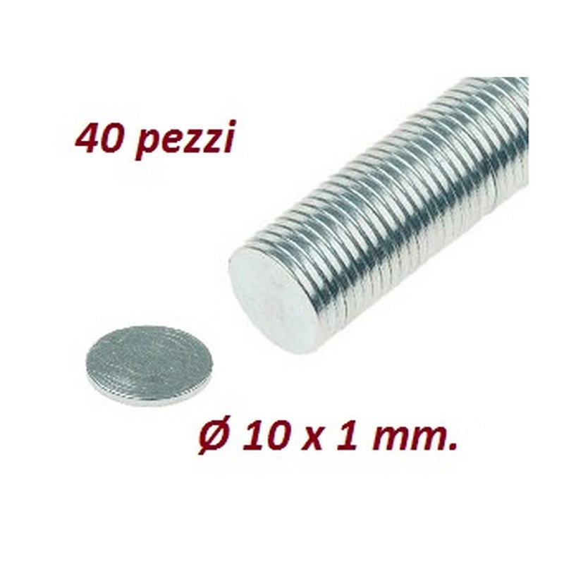 Ímã Neodímio 10x1,5 Mm N35 100 Unidades