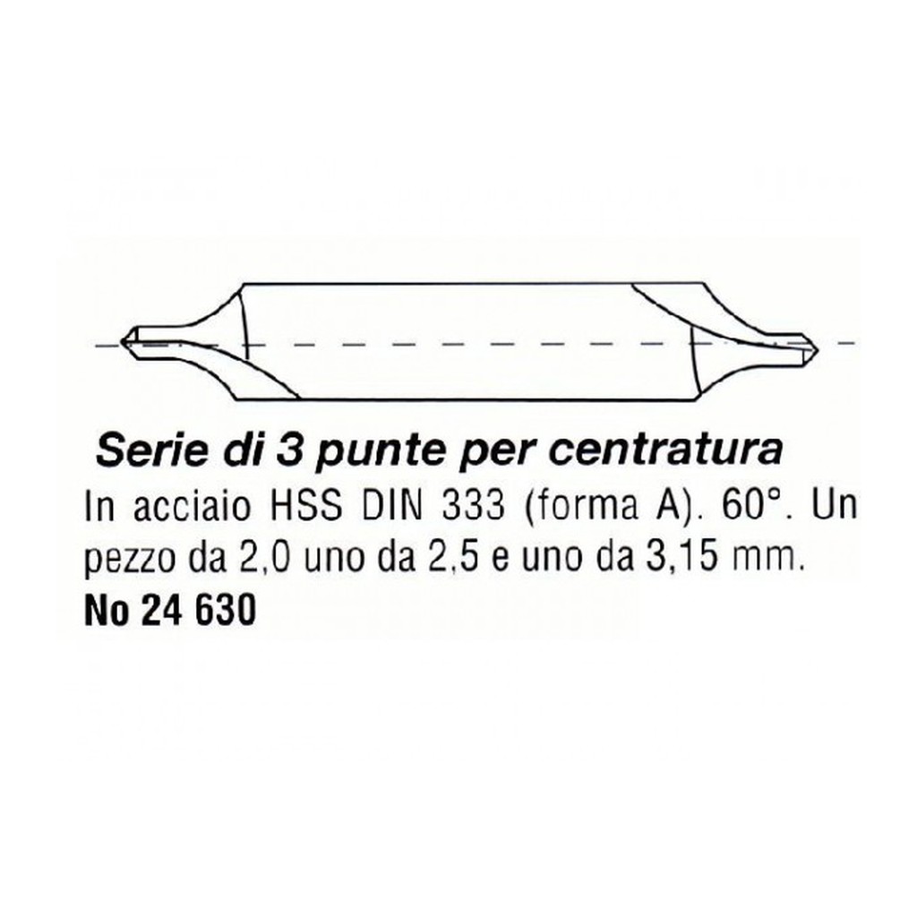 Set di 3 punte di trivella 4, 6 e 8 cm per trapano e avvitatore