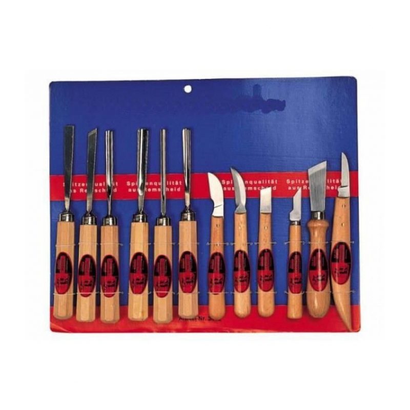 Set kit 13 sgorbie scalpelli scalpello per legno da falegname con astuccio