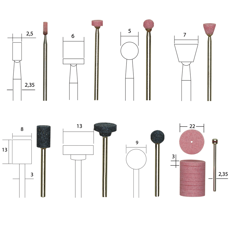 Dischi Abrasivi CSD Per Smerigliatrice - Set Da 14 Pezzi Da 50mm Per Pulizia E Sgrassatura