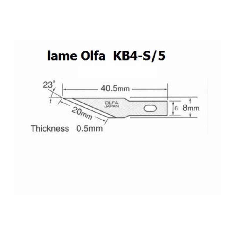 OLFA Lame Di Ricambio A Scatto 18mm - 10 Lame (80 Segmenti) LB-10B, Acciaio Giapponese