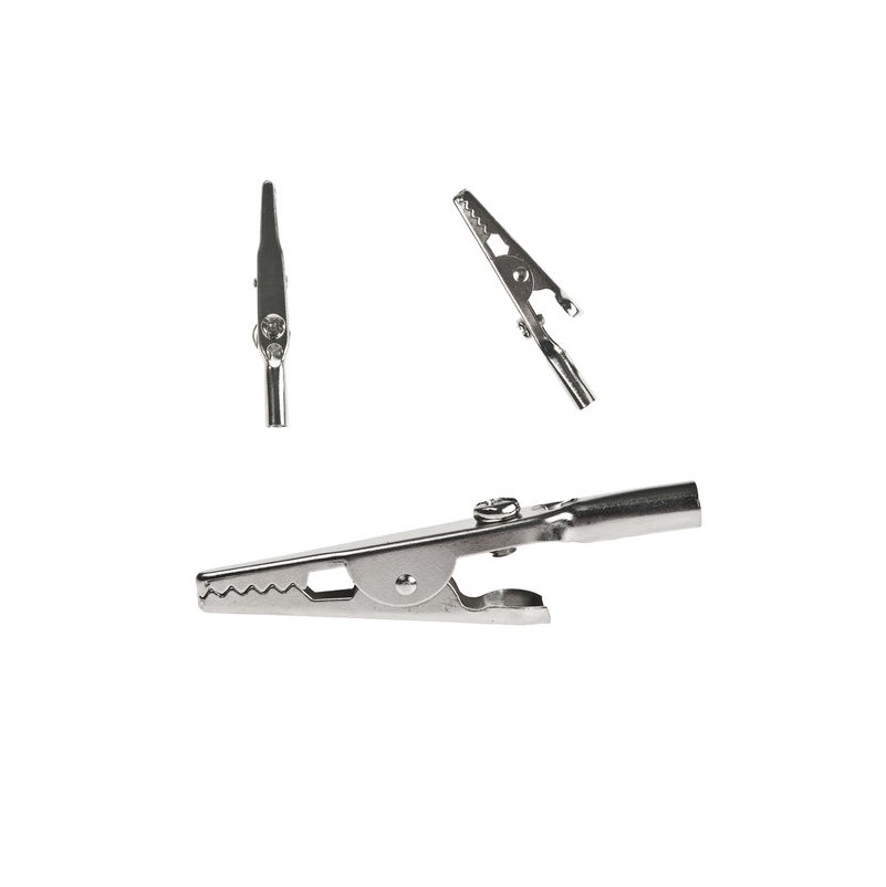 Morsetti A Coccodrillo 10A - 50 Pezzi Per Elettronica, Laboratorio, Test E Hobby - Foto 5