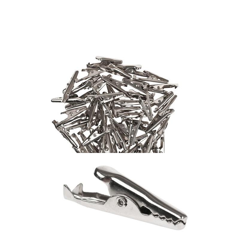 Coppia morsetti a coccodrillo universali 2 mm - ICE Strumenti di misura