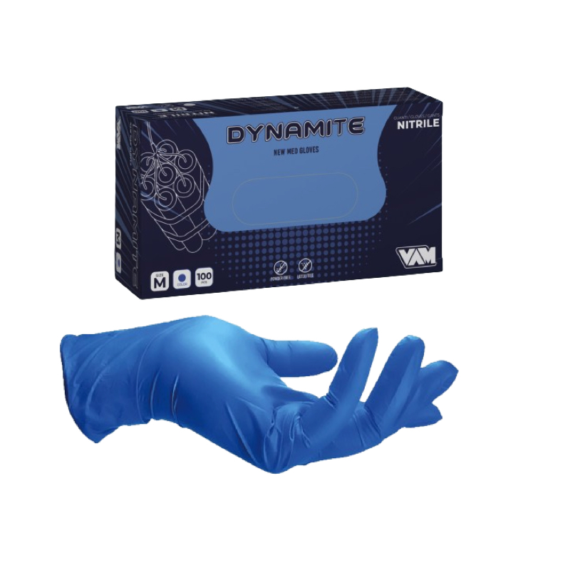 Guanti Monouso N71 In Nitrile - Ipoallergenici, Senza Lattice, Pacco Da 100 Pezzi Per Professionisti