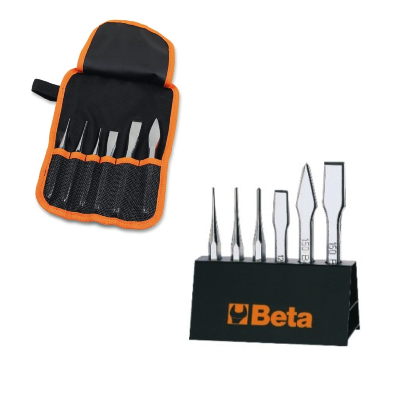 Beta “38/B6N” “38/SP6” - Serie di 2 punzoni, 1 bulino, 2 scalpelli ...