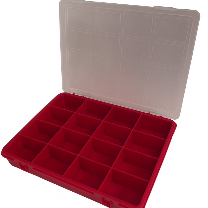 Set 15 Contenitori Trasparenti In Plastica Trucco E Nail Art