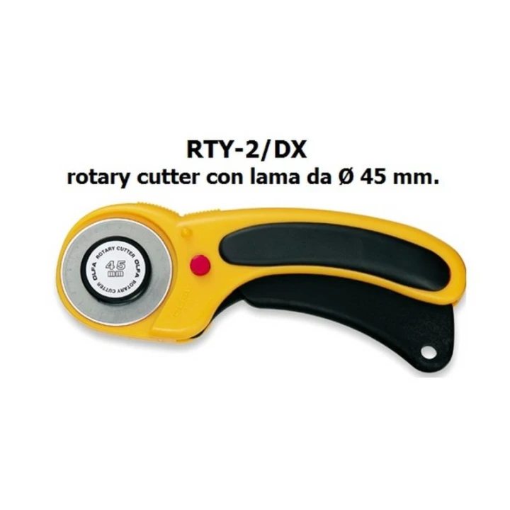 Rotary cutter Olfa RTY2DX lama da Ø 45 mm. Utensileria Revelli