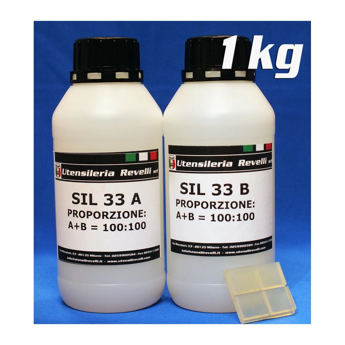 Silicone bicomponente semi trasparente - Utensileria Revelli