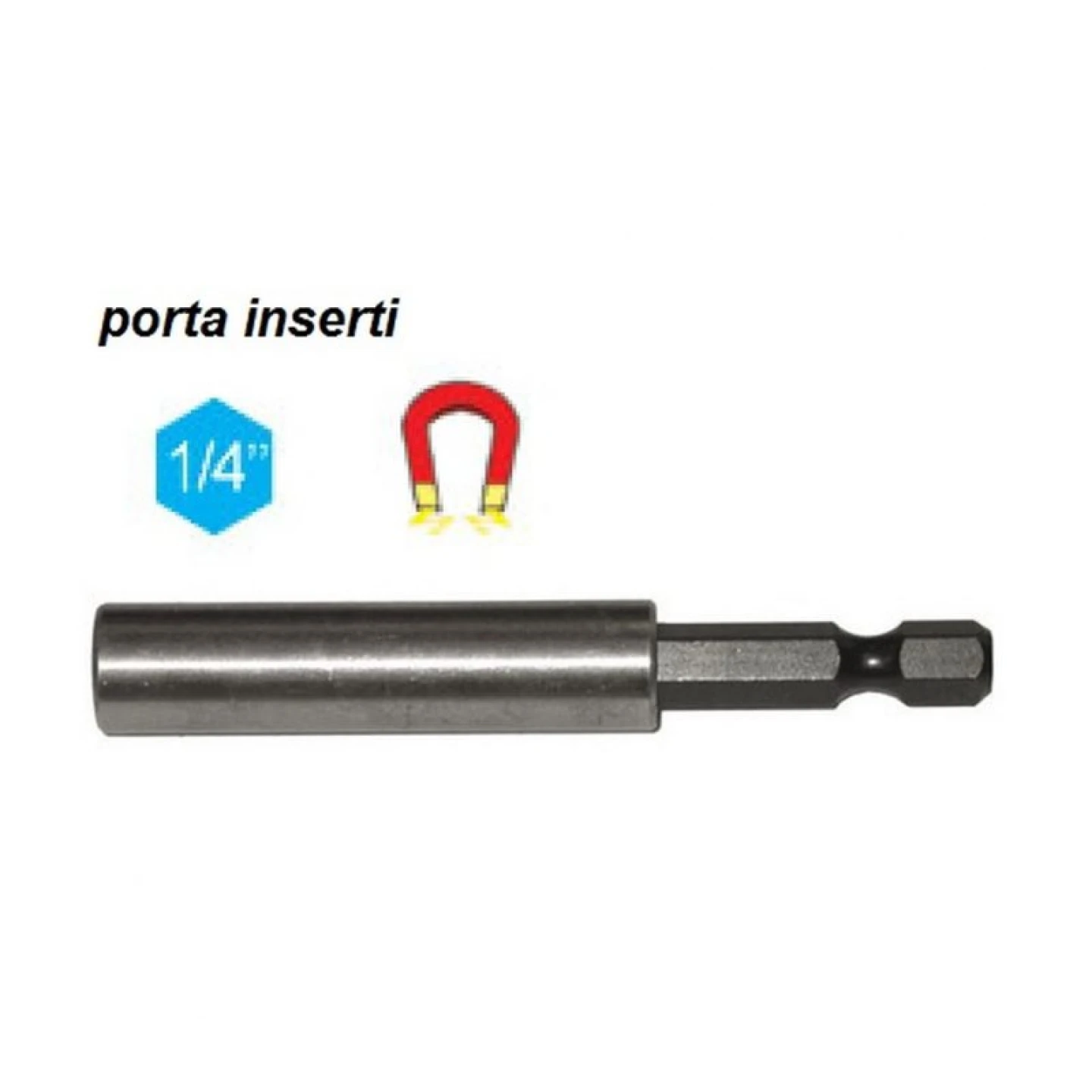 Porta inserto calamitato da 1/4″ - Utensileria Revelli