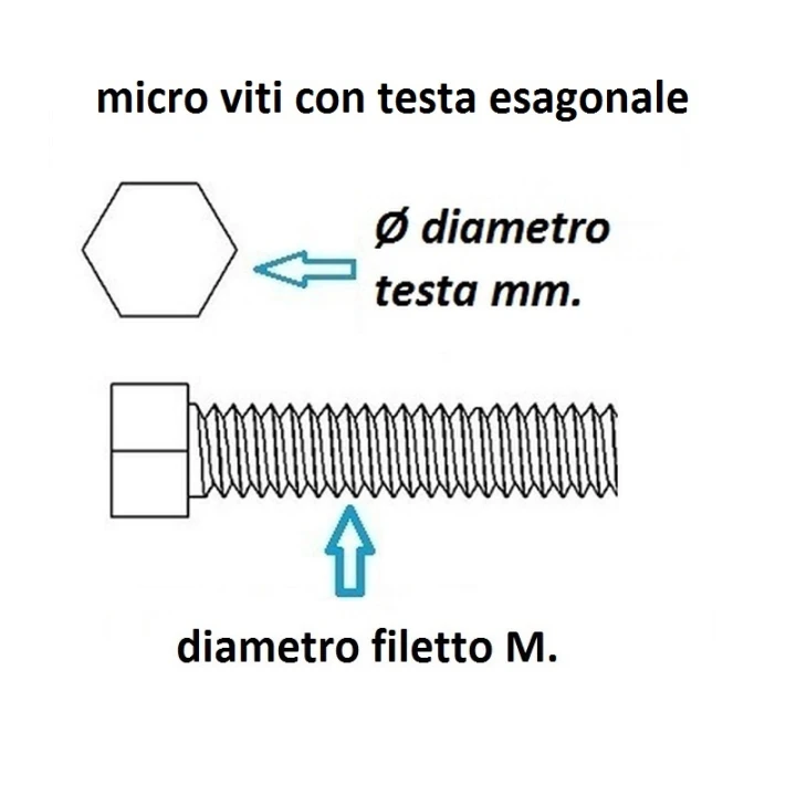 testa esagonale