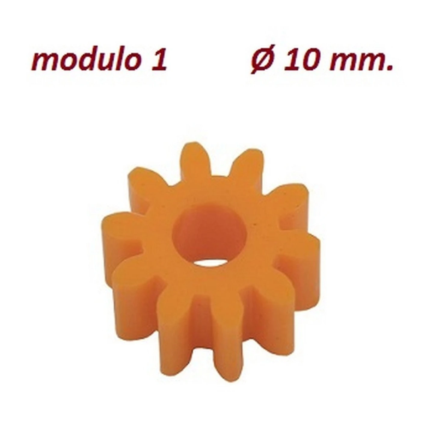Ingranaggi in plastica da Ø 10 mm. modulo 1 - Utensileria Revelli
