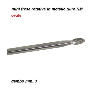 SET DI FRESE ROTANTI 10pz GAMBO 3mm PER METALLO TOOLTEK